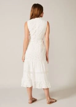 Phase Eight Lula Paisley Embroidered Dress, White -EleganceWear Store phase eight lula paisley embroidered dress white1 e1596707491124