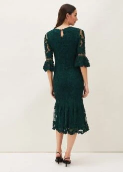 Phase Eight Margaret Tapework Lace Dress, Green -EleganceWear Store phase eight margaret tapework lace dress green1 e1641220391951