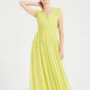 Phase Eight Marion Crinkle Maxi Dress, Yellow