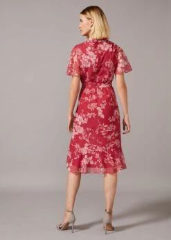 Phase Eight Maya Floral Dress, Red/Cream -EleganceWear Store phase eight maya floral dress red cream1
