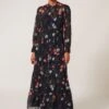 Phase Eight Noeva Floral Maxi Dress, Slate/Grey/Multi