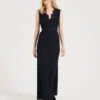 Phase Eight Paola Lace Fishtail Bridesmaid Dress, Navy Blue
