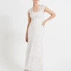 Phase Eight Peony 3D Floral Lace Wedding Dress, Ivory