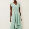 Phase Eight Aurelia Frill Dress, Pistachio/Light Green
