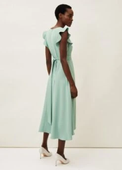 Phase Eight Aurelia Frill Dress, Pistachio/Light Green -EleganceWear Store phase eight phase eight aurelia frill dress pistachio light green1 e1612974788946