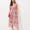 Phase Eight Rubith Floral Print Dress, Multi/Pink