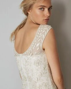 Phase Eight Sabina Embellished Wedding Dress, Ivory -EleganceWear Store phase eight sabina embellished wedding dress ivory2