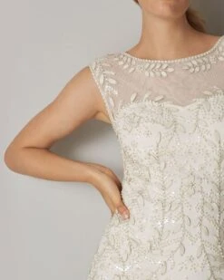 Phase Eight Sabina Embellished Wedding Dress, Ivory -EleganceWear Store phase eight sabina embellished wedding dress ivory3