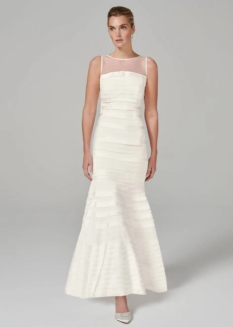 Phase Eight Shannon Layered Wedding Dress, Ivory 2 Phase Eight Shannon Layered Wedding Dress, Ivory - Image 2