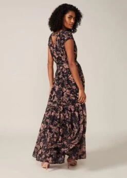 Phase Eight Verena Floral Maxi Dress, Dusty Pink/Navy -EleganceWear Store phase eight verena floral maxi dress dusty pink navy1 e1590693730667