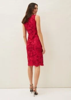 Phase Eight Violetta Tapework Dress, Red/Raspberry Pink -EleganceWear Store phase eight violetta tapework dress red raspberry pink1 e1629299220839
