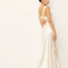 Reformation Chania Silk Bridal Maxi Dress, Ivory