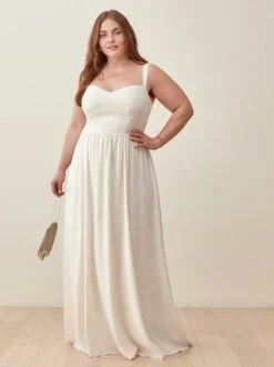 Reformation Hollyhock Bridal Dress ES, Ivory