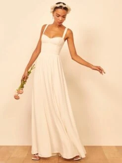 Reformation Petites Hollyhock Bridal Dress, Ivory