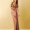 Reformation Ronda Silk Maxi Dress, Praline/Blush Pink