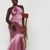 Reformation Veria Silk Maxi Dress, Sugar Plum/Pink