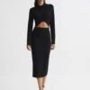 Reiss Ellen Cut Out Dress, Black