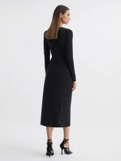 Reiss Halston Tenaya Halston Crystal Jersey Midi Dress, Black 3 Reiss Halston Tenaya Halston Crystal Jersey Midi Dress, Black -EleganceWear Store reiss halston tenaya halston crystal jersey midi dress black1