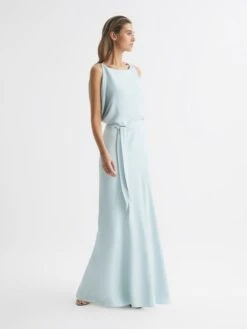 Reiss Ida Cowl Neck Bridesmaid Dress, Green 5 Reiss Ida Cowl Neck Bridesmaid Dress, Green -EleganceWear Store reiss ida cowl neck bridesmaid dress green2