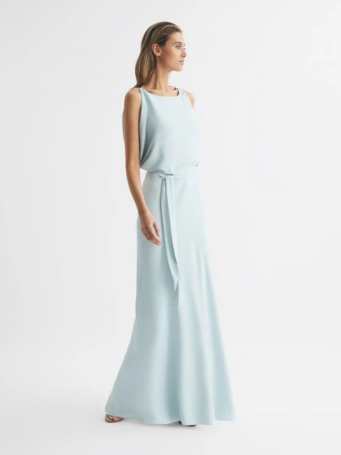 Reiss Ida Cowl Neck Bridesmaid Dress, Green 3 Reiss Ida Cowl Neck Bridesmaid Dress, Green - Image 3
