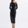 Reiss Jodie Sequinned Midi Dress, Black