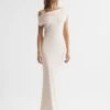 Reiss Loretta Off The Shoulder Maxi Dress, Ivory