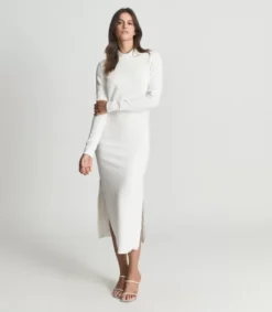Reiss Martha Open Back Midi Dress, Ivory/white/cream -EleganceWear Store reiss martha open back midi dress ivory white cream e1636219970378