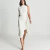 Reiss Mika Sleeveless Dress, Ivory