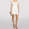 Self Portrait Lace Guipure Mini Dress, White