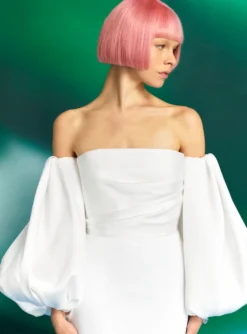 SOLACE LONDON Carmen Off-the-shoulder Maxi Dress, Ivory -EleganceWear Store solace london carmen off the shoulder maxi dress ivory1