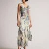 Ted Baker Cadenza MIB Floral Sheer Dress, Natural/Multi