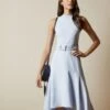 Ted Baker CORVALA Sleeveless Midi Dress, Light Blue