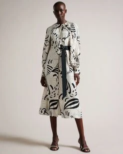 Ted Baker Emmieeh Drape Detail Midi Dress