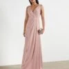 Ted Baker FLORRAA Sleeveless Wrap Maxi Dress, Dusty Pink/Blush