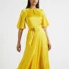Ted Baker HARIIET Raglan Sleeve Tea Midi Dress, Yellow