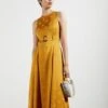 Ted Baker INNABEL A-line Belted Midi Dress, Yellow