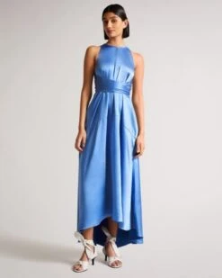 Ted Baker Mmilly High Low Maxi Dress, Light Blue