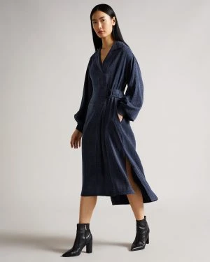 Ted Baker SAMMMIE D Ring Midi Dress, Navy Blue 2 Ted Baker SAMMMIE D Ring Midi Dress, Navy Blue - Image 2
