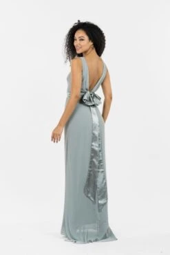 TFNC Halannah Sage Green Maxi Bridesmaid Dress -EleganceWear Store tfnc halannah sage green maxi bridesmaid dress1