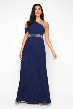 TFNC Jovie Bridesmaid Maxi Dress, Navy