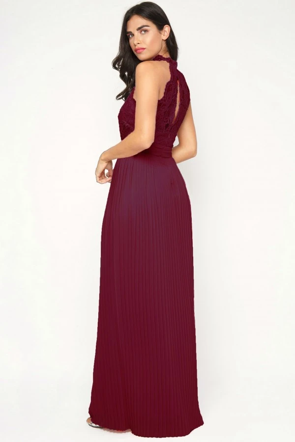 TFNC Madison Maxi Bridesmaid Dress, Mulberry Red 2 TFNC Madison Maxi Bridesmaid Dress, Mulberry Red - Image 2