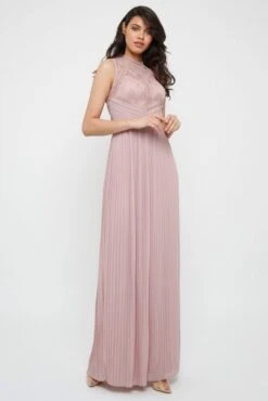 TFNC Naira Pale Mauve Maxi Bridesmaid Dress, Blush/Pink