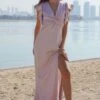 TFNC Suki Mink Maxi Bridesmaid Dress