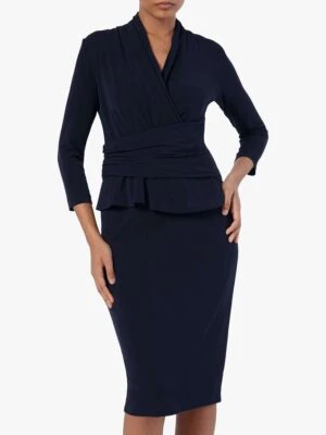The Fold Arlington Dress, Navy 1 The Fold Arlington Dress, Navy