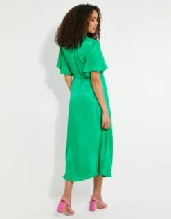 Threadbare Women's Green Satin Button Down Midi Dress 5 Threadbare Women's Green Satin Button Down Midi Dress -EleganceWear Store threadbare womens green satin button down midi dress2 e1660308929975