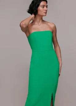 Whistles Gemma Strapless Maxi Dress, Green 5 Whistles Gemma Strapless Maxi Dress, Green -EleganceWear Store whistles gemma strapless maxi dress green3