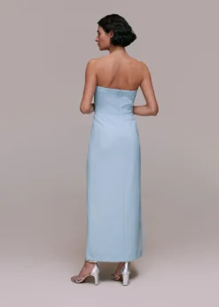 Whistles Gemma Strapless Maxi Dress, Pale Blue -EleganceWear Store whistles gemma strapless maxi dress pale blue1