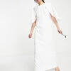 Y.A.S Bridal Maxi Dress With Cape Detail In White